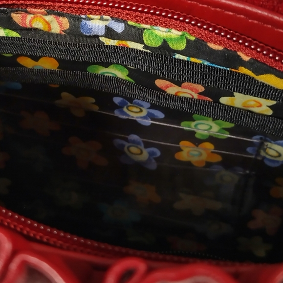 NWOT Coletta Real Leather Red Purse - Picture 11 of 16